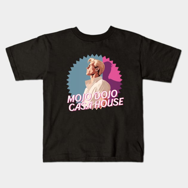 Mojo Dojo Casa House Kids T-Shirt by Retro Travel Design